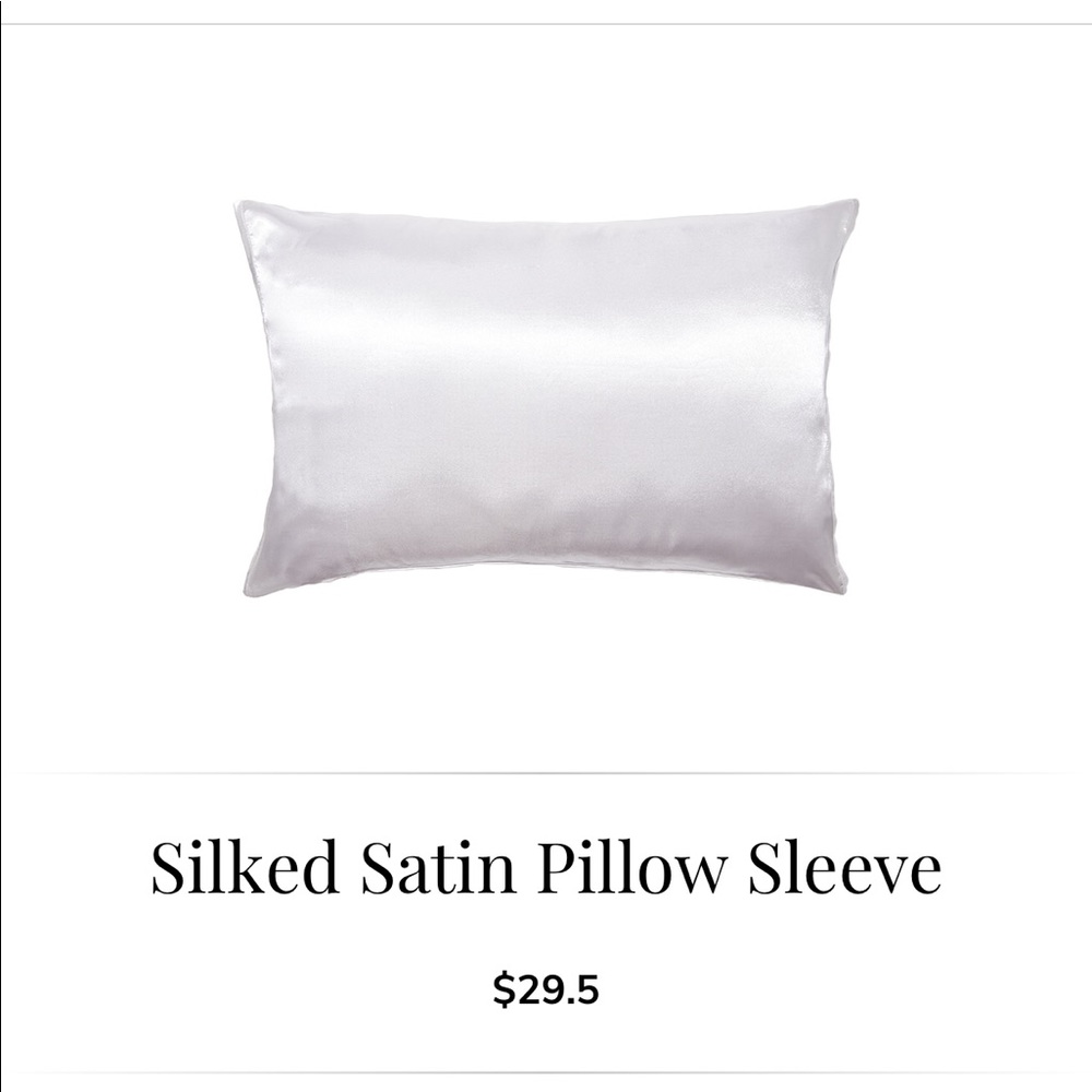 Silked satin pillow sleeve NWT